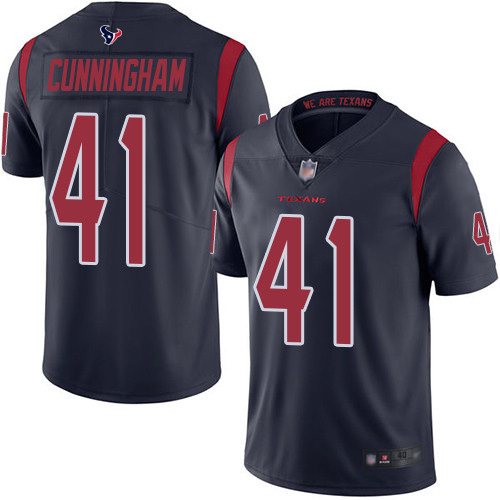 Houston Texans Limited Navy Blue Men Zach Cunningham Jersey NFL Football #41 Rush Vapor Untouchable